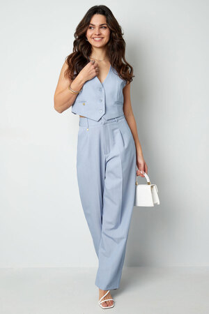 Cropped waistcoat - light blue  h5 Picture4